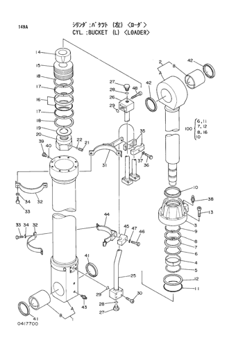 CYL.;BUCKET (L) -LOADER-