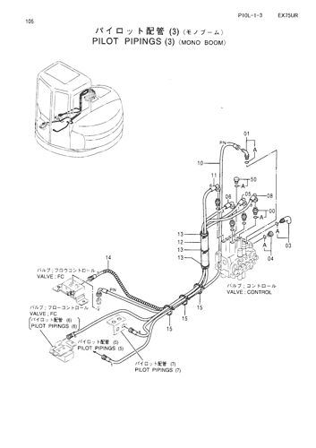 PILOT PIPINGS (3)-MONO BOOM-