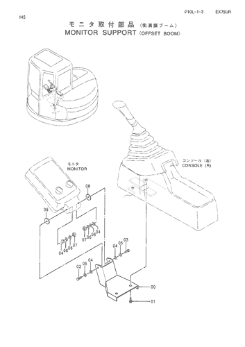 MONITOR SUPPORT -OFFSET BOOM-