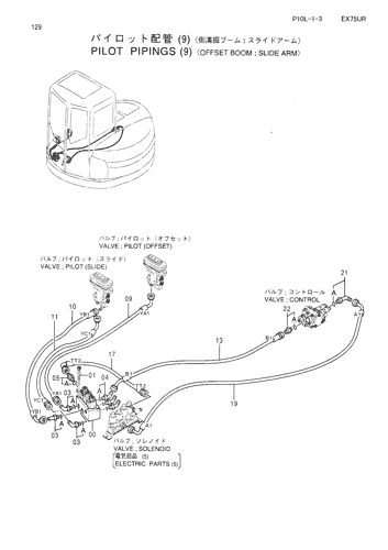 PILOT PIPINGS (9)-OFFSET BOOM-(SLIDE ARM)