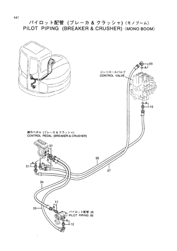PILOT PIPINGS (BREAKER & CRUSHER)-MONO BOOM-