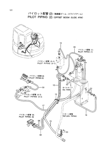 PILOT PIPINGS (2)-OFFSET BOOM-(SLIDE ARM)