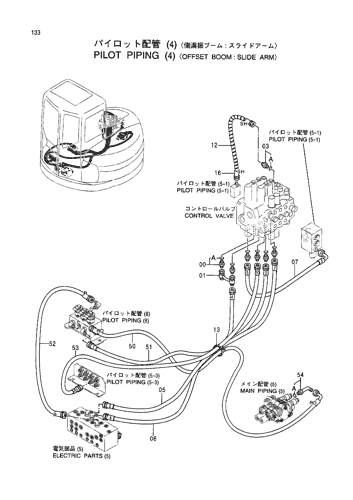 PILOT PIPINGS (4)-OFFSET BOOM-(SLIDE ARM)