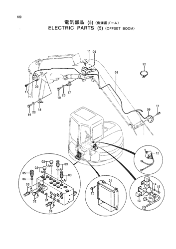 ELECTRIC PARTS (5)-OFFSET BOOM-