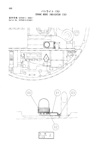 CRANE MODE INDICATOR -75-