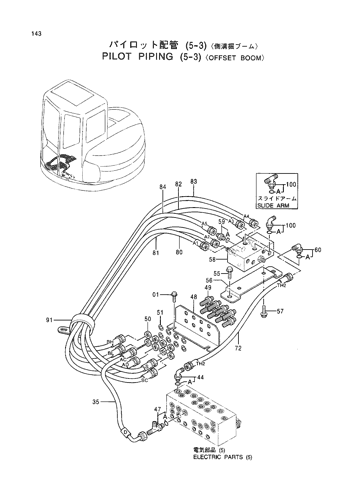 PILOT PIPINGS (5-3)-OFFSET BOOM-