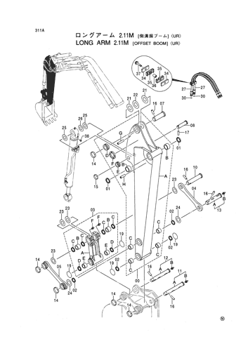 LONG ARM 2.11M [OFFSET BOOM] -UR-