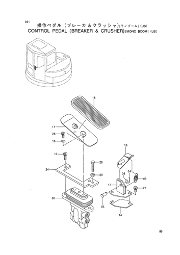CONTROL PEDAL (BREAKER & CRUSHER) [MONO BOOM] -US-