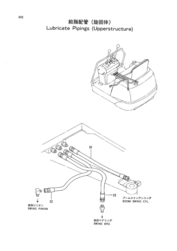 LUBRICATE PIPINGS (UPPERSTRUCTURE)