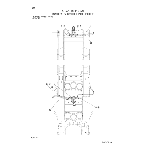 TRANSMISSION COOLER PIPING (CENTER)