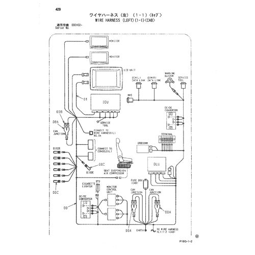 WIRE HARNESS (LEFT)(1-1)-CAB-