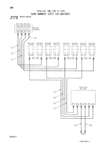 WIRE HARNESS (LEFT)(10)(BATTERY)