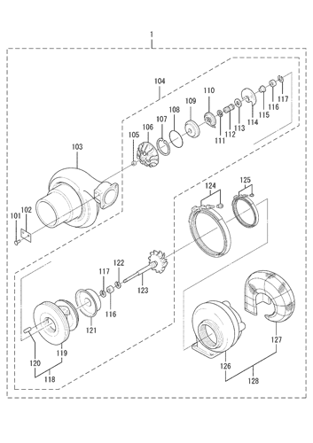 TURBOCHARGER(MODEL TD09L-38MRC-29)