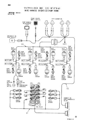 WIRE HARNESS (RIGHT)(2)-PUMP ROOM-