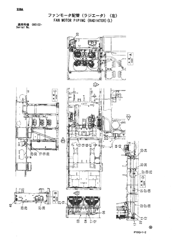 FAN MOTOR PIPING (RADIATOR)(L)