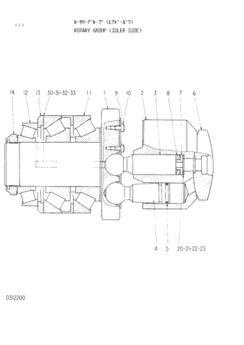 ROTARY GROUP (IDLER SIDE)