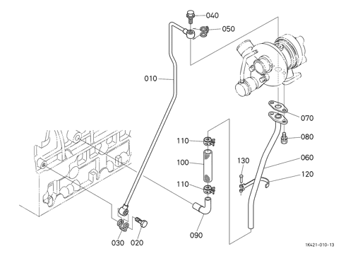 OIL PIPE (TURBO CHARGER)