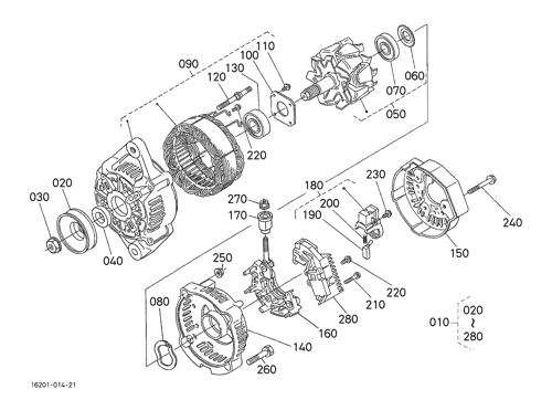 ALTERNATOR (COMPONENT PARTS)