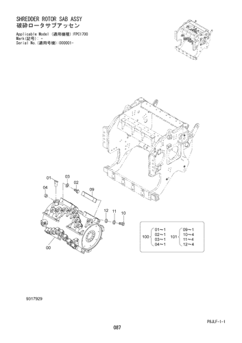 SHREDDER ROTOR SAB