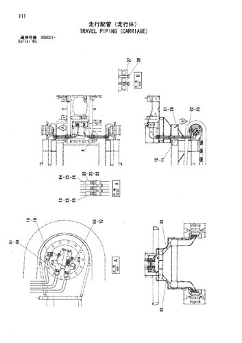TRAVEL PIPING (CARRIAGE)