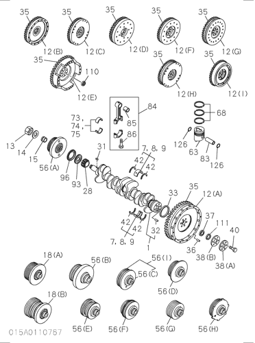 CRANKSHAFT,PISTON AND