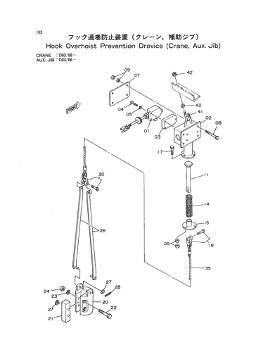 HOOK OVERHOIST PREVENTION DEVICE (CRANE, AUX.JIB)