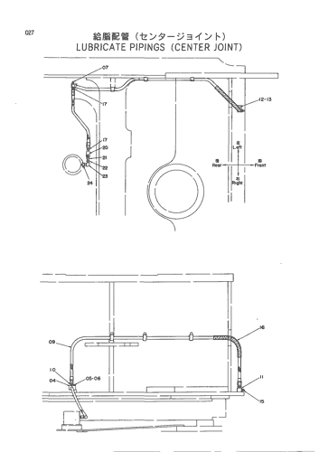 LUBRICATE PIPINGS (CENTER JOINT)