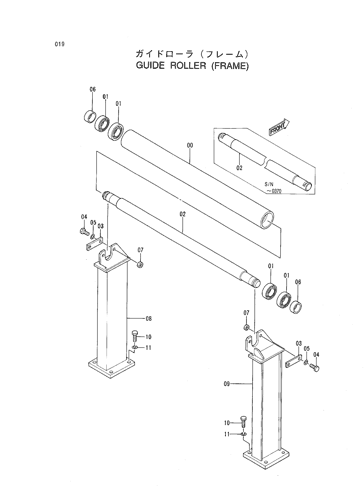 GUIDE ROLLER (FRAME)