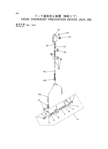 HOOK OVERHOIST PREVENTION DEVICE (AUX. JIB)