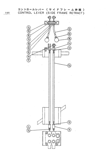 CONTROL LEVER (SIDE FRAME RETRACT)