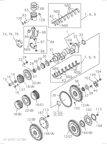 CRANKSHAFT,PISTON AND