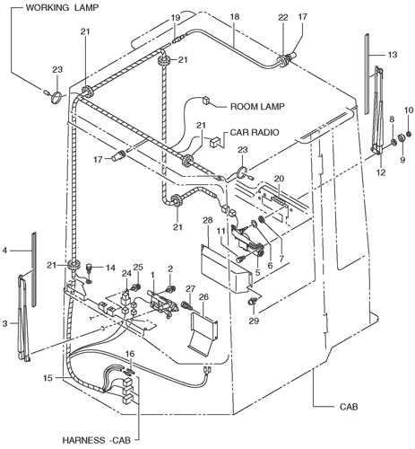 STEEL CAB (WIPER)