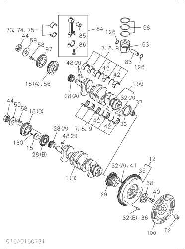 CRANKSHAFT,PISTON AND