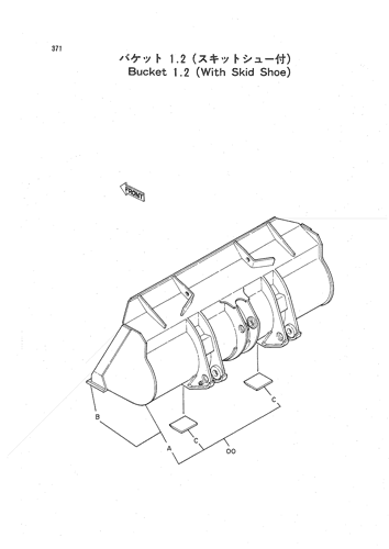 BUCKET 1.2 (WITH SKID SHOE)