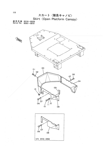 SKIRT -OPEN PLATFORM CANOPY-