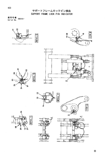 SUPPORT FRAME LOCK PIN