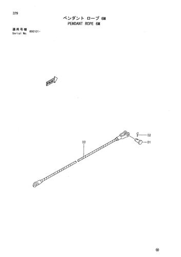PENDANT ROPE 6M