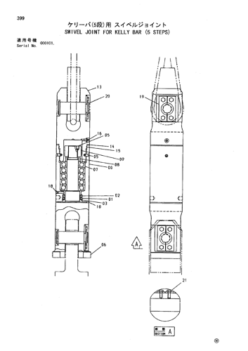 SWIVEL JOINT FOR KELLY BAR (5 STEPS)