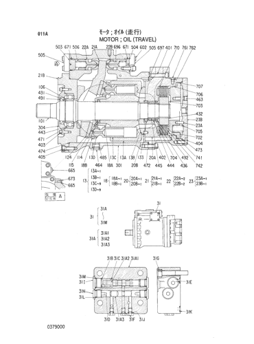MOTOR;OIL (TRAVEL)