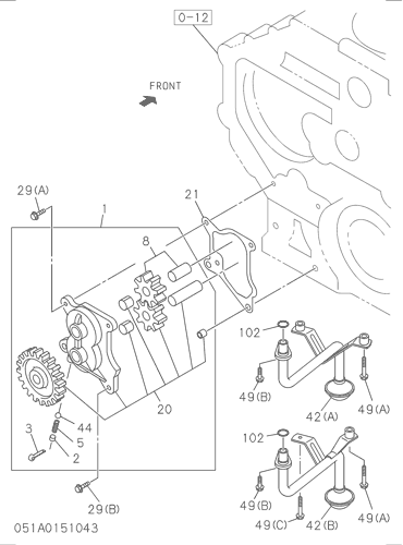 051- OIL PUMP AND OIL