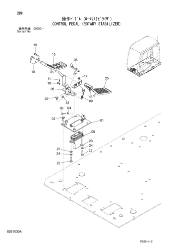 CONTROL PEDAL (ROTARY STABILIZER)