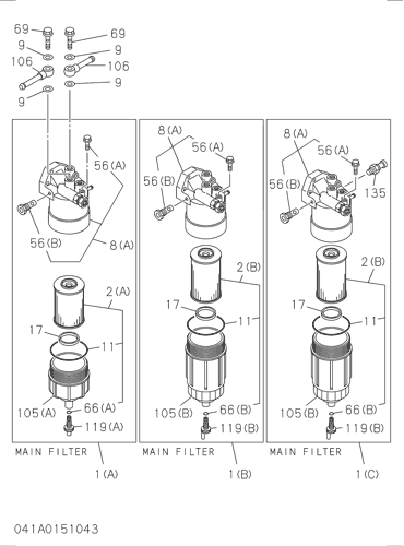 041- FUEL FILTER AND