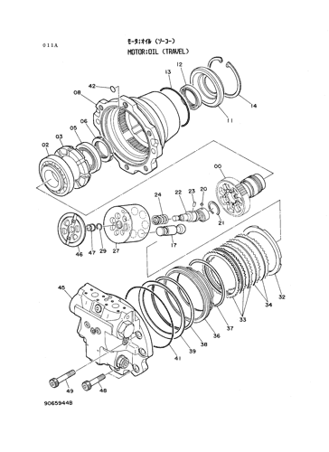 MOTOR;OIL (TRAVEL)