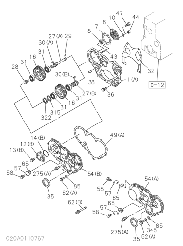 TIMING GEAR CASE AND