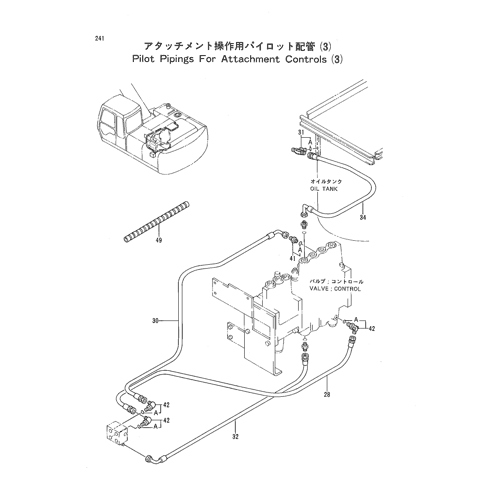 PILOT PIPINGS FOR ATTACHMENT CONTROLS (3)