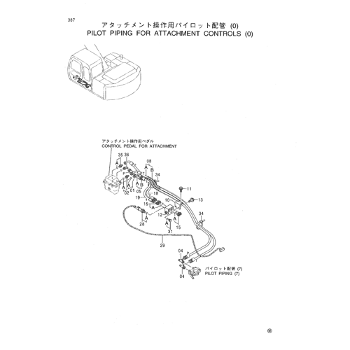 PILOT PIPING FOR ATTACHMENT CONTROLS (0)