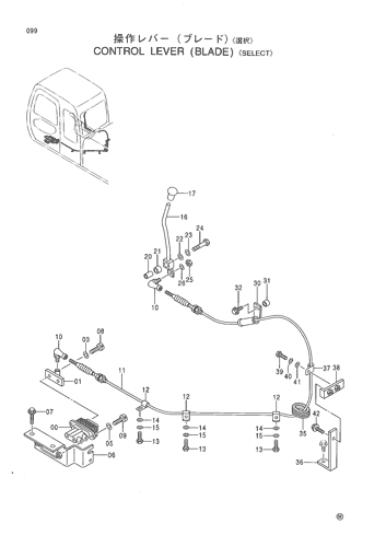 CONTROL LEVER (BLADE) -SELECT-