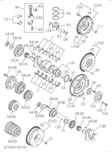 015- CRANKSHAFT,PISTON AND