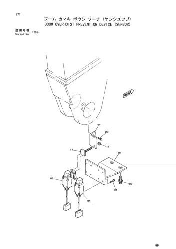 BOOM OVERHOIST PREVENTION DEVICE (SENSOR)