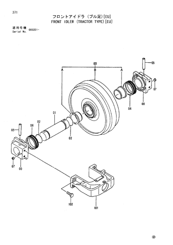 FRONT IDLER (TRACTOR TYPE)[EU]